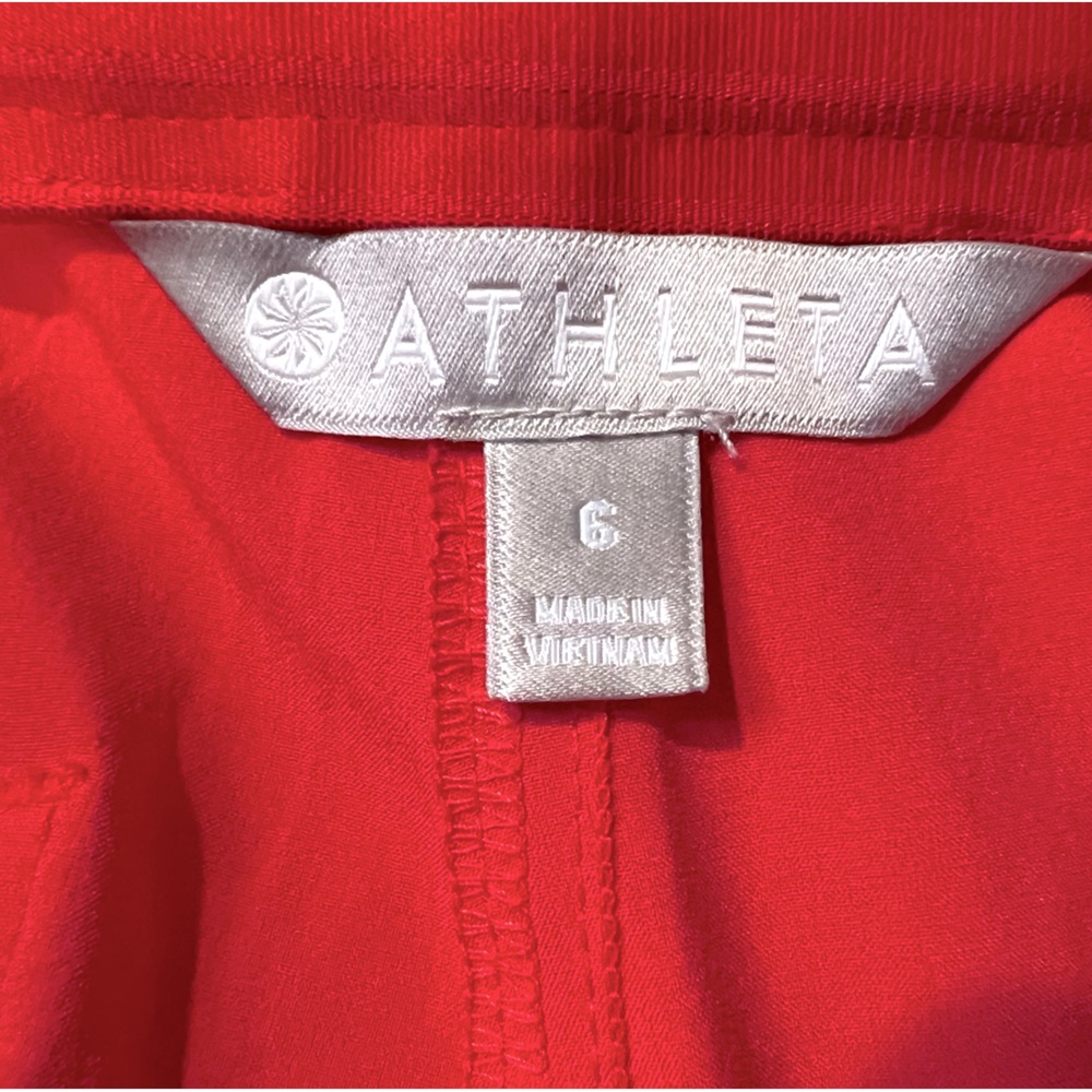 Athletea Tribeca Crop Pant in Red size 6 - Picture 8 of 12
